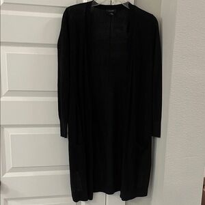 Halogen Long Black Cardigan